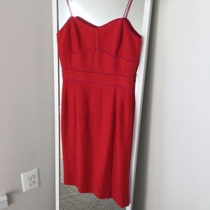 Banana Republic Red and Fuchsia Dress
